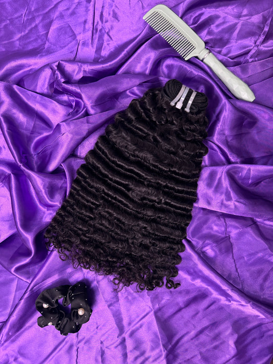 Burmese Curly (12"-32") Single Drawn